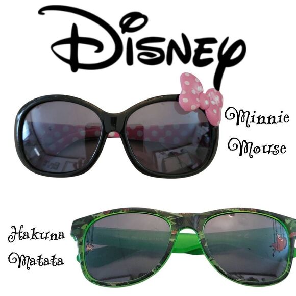 Disney Kids Sunglasses Two Minnie Mouse & Hakuna Matata Lion King - Picture 1 of 13